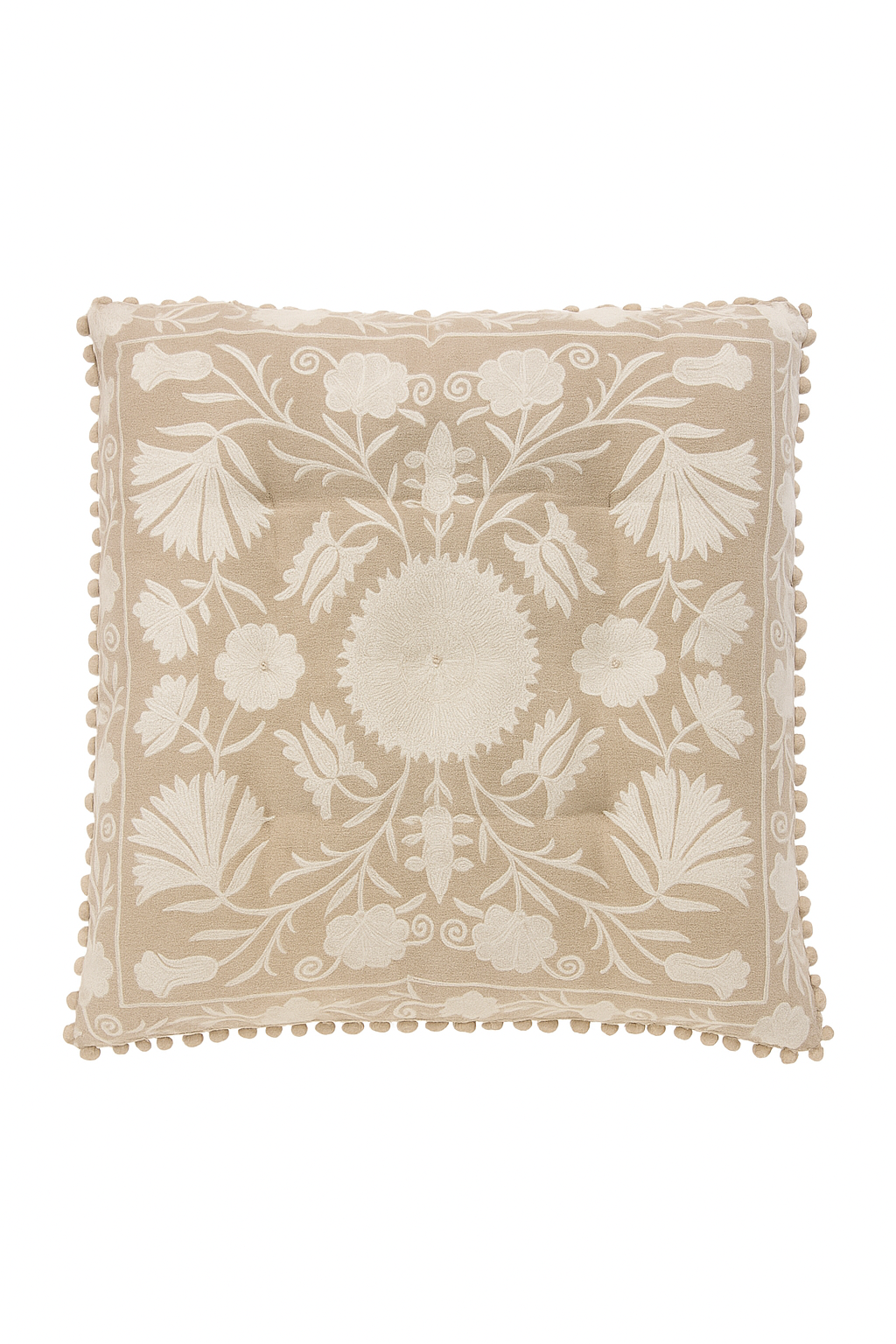 Ecru Botanica Cushion
