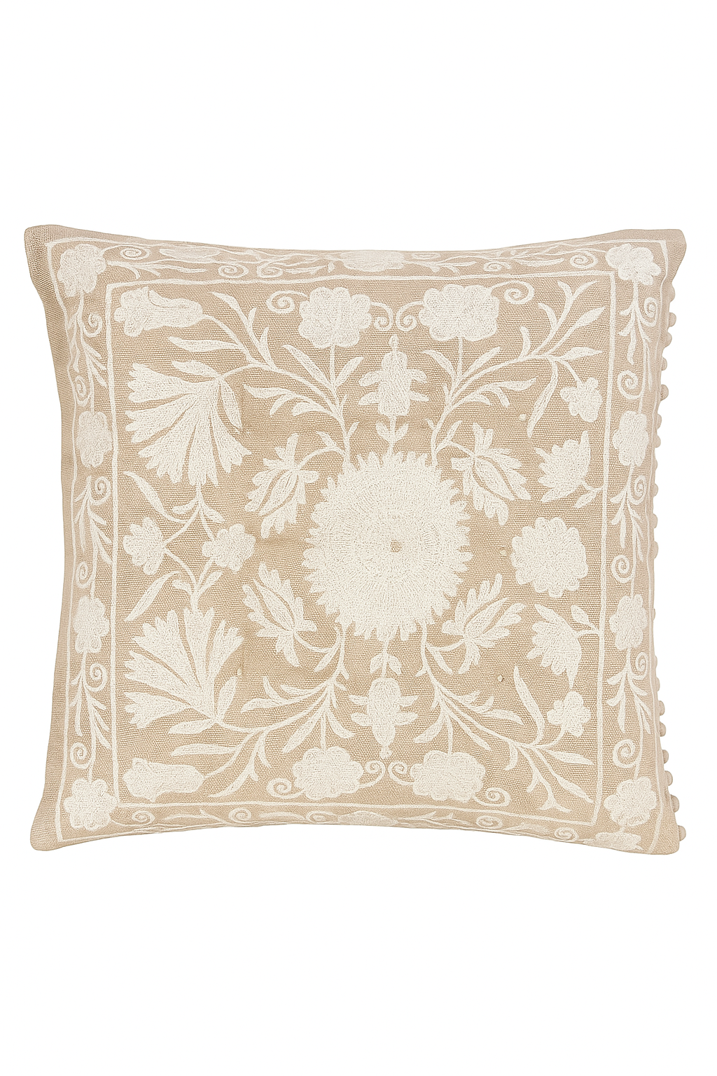 Ecru Botanica Cushion